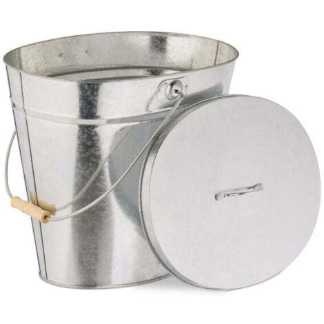 Posacenere zincato con coperchio