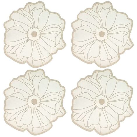Posavasos de silicona floral Posavasos de aislamiento térmico Posavasos lavable multiusos