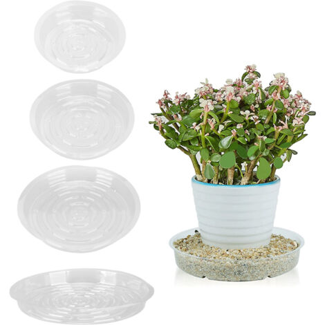 Posavasos de varios tamaños, juego de 20 piezas, posavasos resistentes de plástico PET en tamaños de 6, 8, 10 y 12 pulgadas, para uso interior y exterior con sistema de ventilación.
