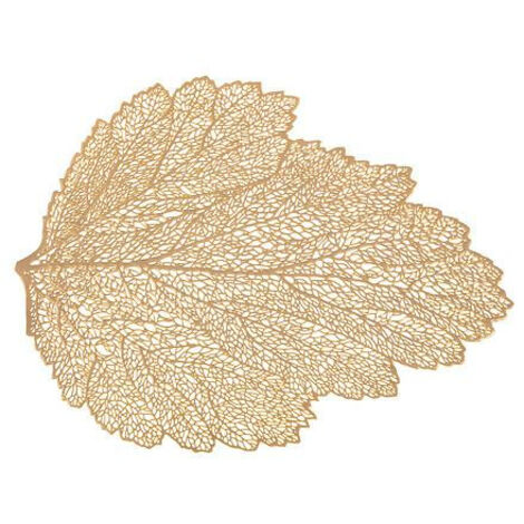 Posavasos Hoja 47 cm Dorado
