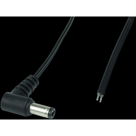 POSDC-T-P21L-1.0 : Câble d'alimentation CC POS TLYp0.5, connecteur coudé 2155, longueur L=1000 mm