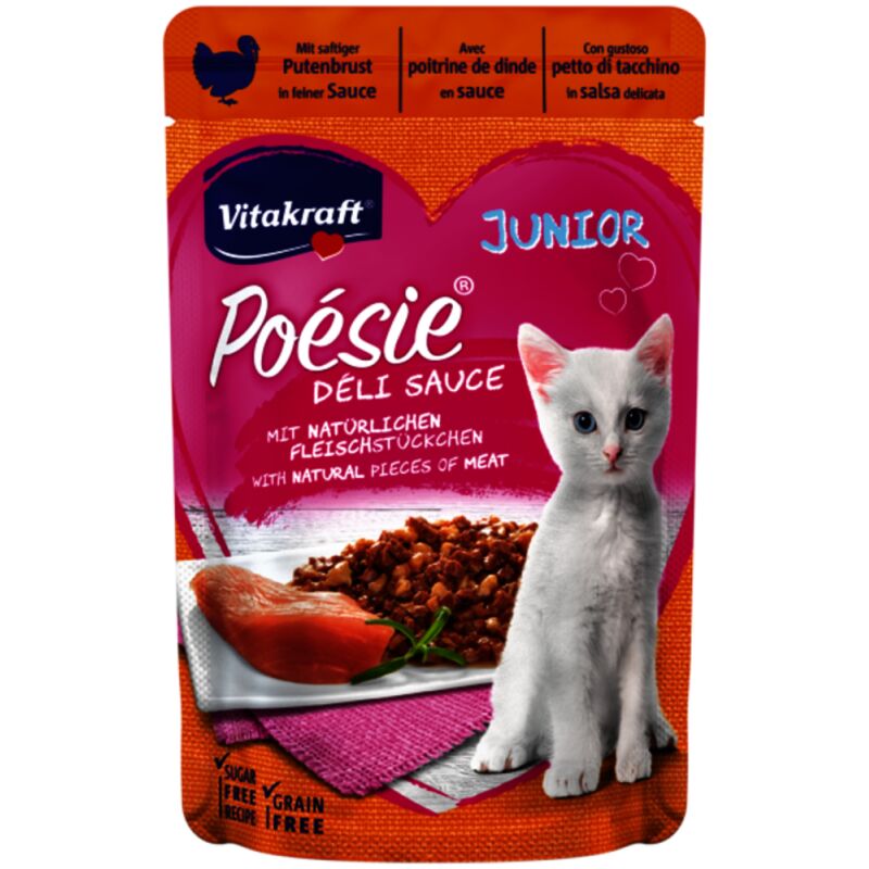 

Vitakraft - POÉSIE JUNIOR EN SALSA - Pavo