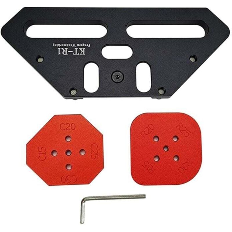 Image of Positioniervorrichtung für Holzbearbeitung mit abgerundeter Eckplatte