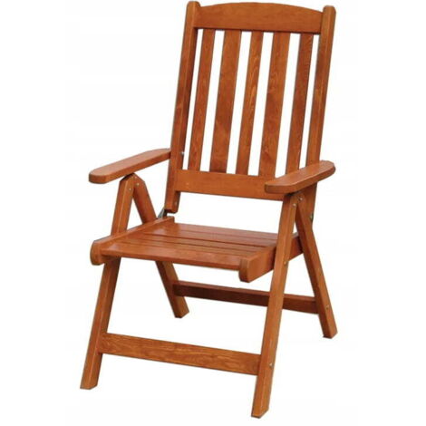 Positionneur de chaise de jardin en pin verni 60x110x67cm