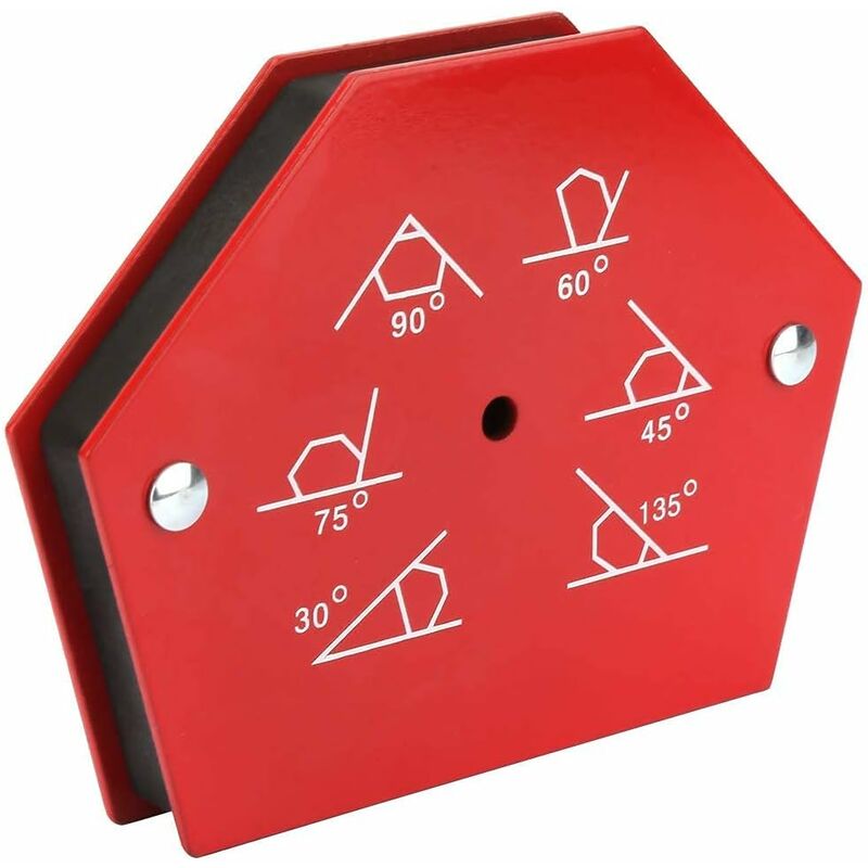 Qersta - Lot de 2 positionneurs magnétiques, équerre de soudeur avec force de 23kg/50lbs, angles réglables (30°, 45°, 60°, 75°, 90°, 135°)
