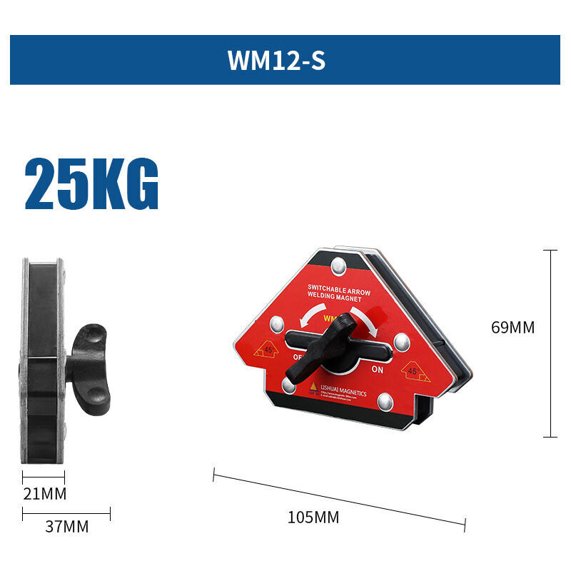 Positionneur Magnétique, Aimant de Soudeur Equerre Magnétique Soudure commutable, Supports de Soudure Magnétiques Accesoires de Soudage Angle,