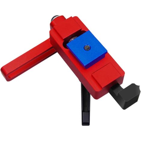 Posizionatore scorrevole in alluminio con arresto per binario tipo 45 per binario a T con scanalatura a T da 30 mm - Binario per carpenteria fai da te