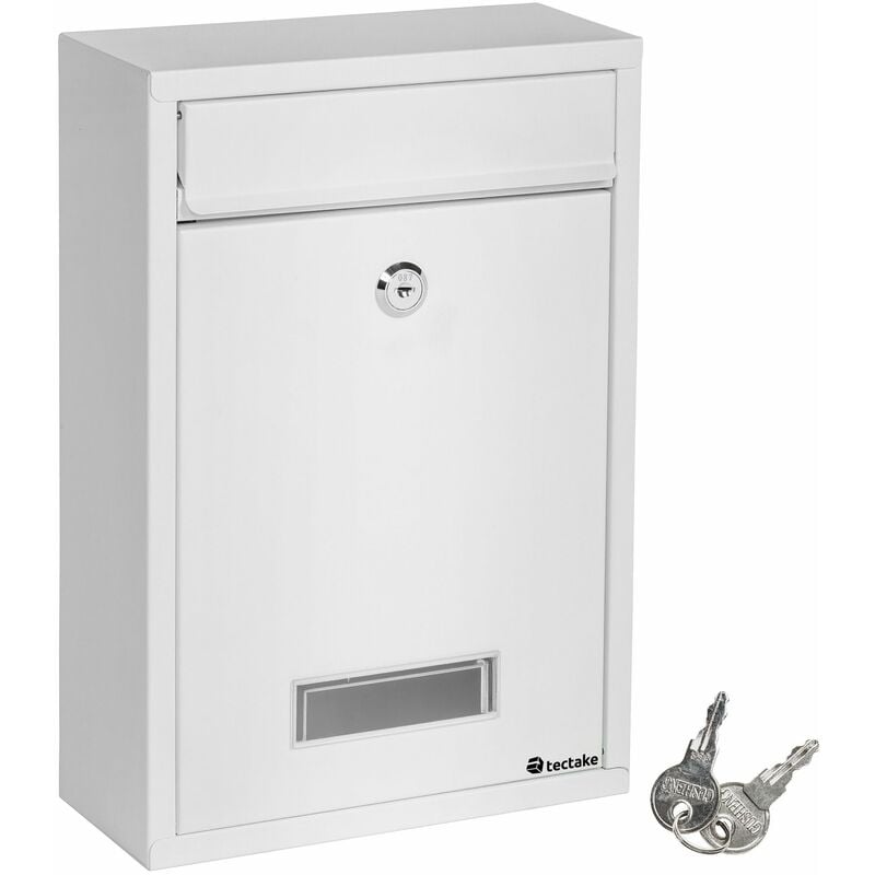 Mailbox Edwin - letterbox, post box, secure mailbox - white