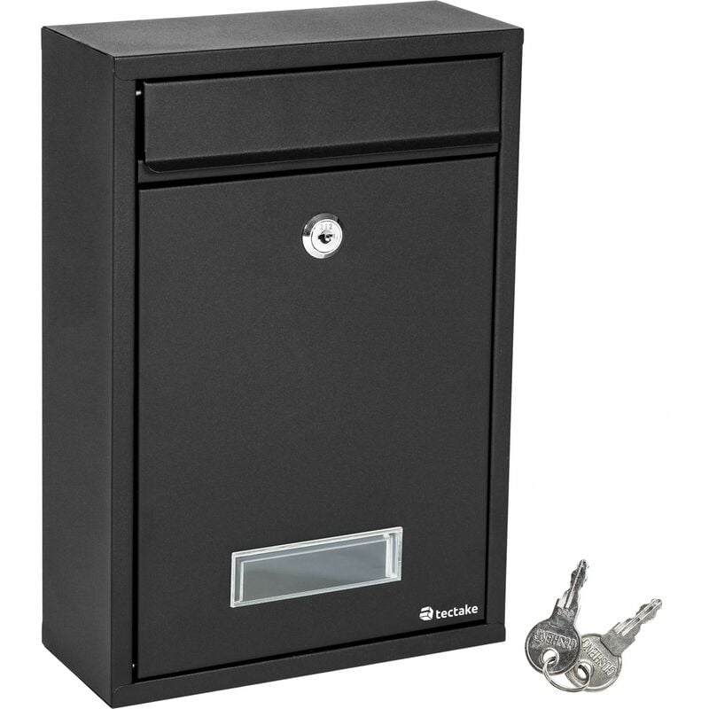 Mailbox Edwin - letterbox, post box, secure mailbox - black