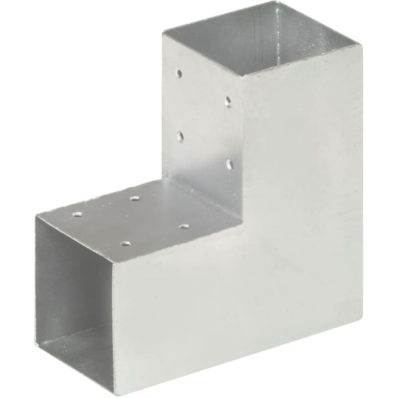 Vidaxl - Post Connector L Shape Galvanised Metal 91x91 Mm