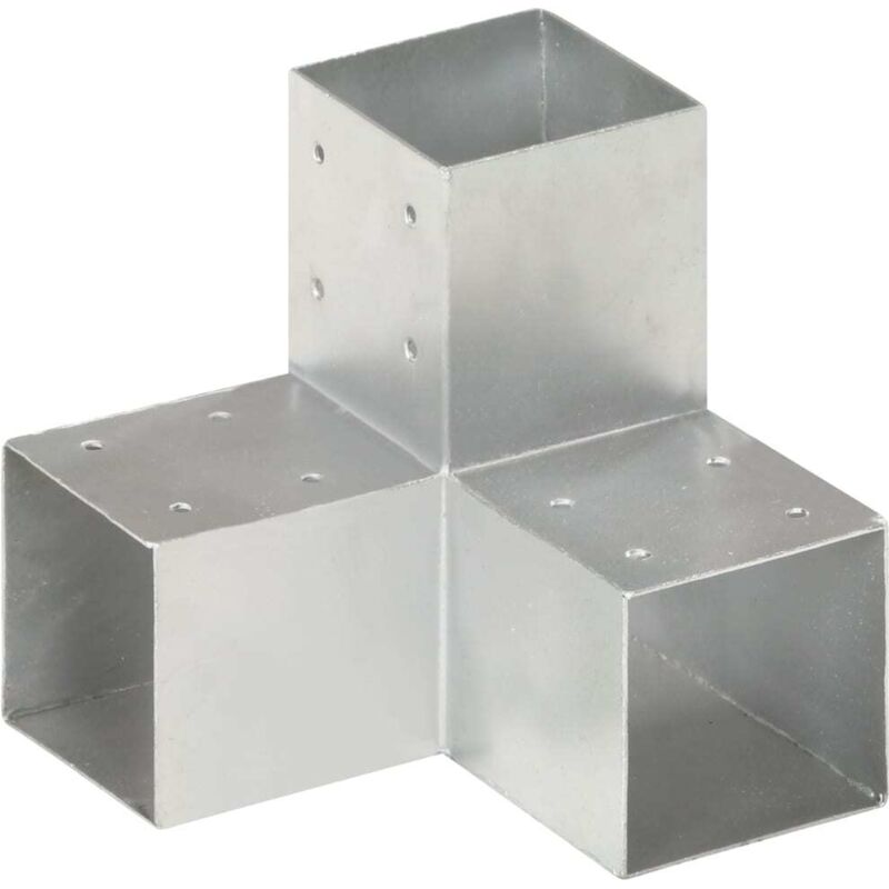 Vidaxl - Post Connector Y Shape Galvanised Metal 91x91 Mm