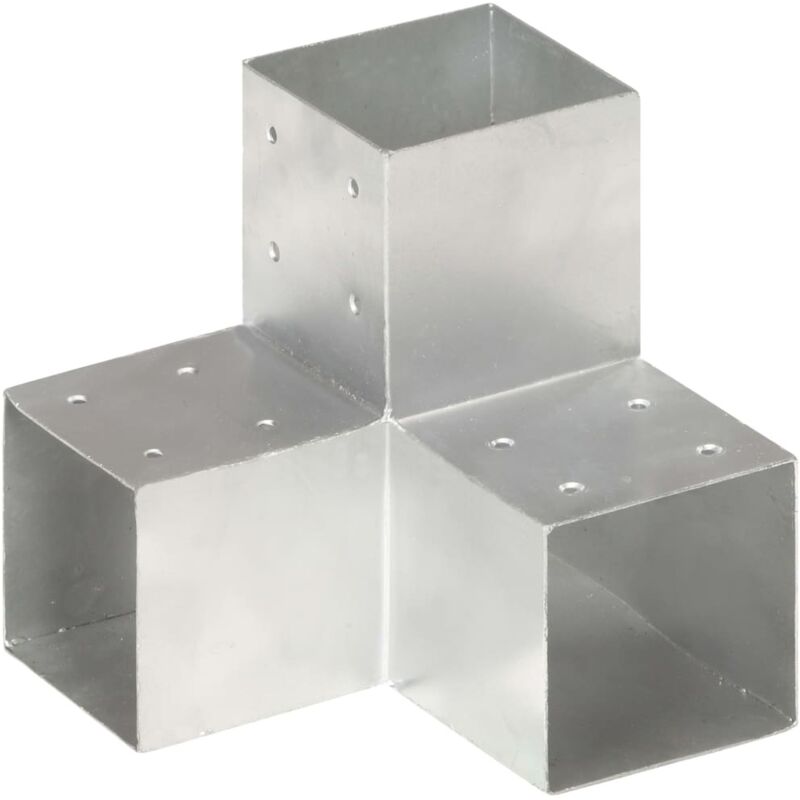 Vidaxl - Post Connector Y Shape Galvanised Metal 101x101 Mm