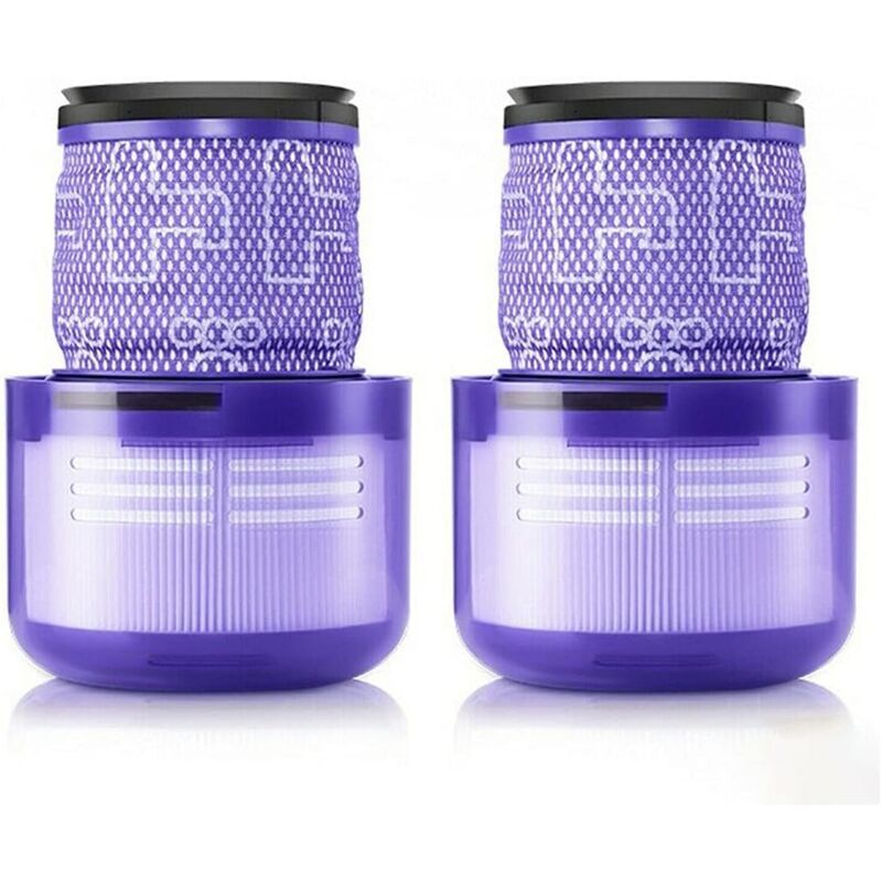 Post-filtre compatible avec l'aspirateur balai sans fil Dyson V11 SV14 Animal Absolute Torque Drive, 2 filtres Hepa de rechange
