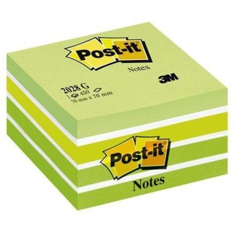 Post-It 2028-G etiqueta autoadhesiva Verde, Blanco 1 pieza(s)