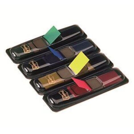 Post-It Flags, Primary Colors, 1/2 in Wide, 35/Dispenser, 4 Dispensers/Pack bandiera autoadesiva 35 fogli