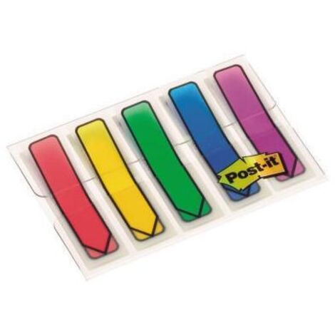 Post-it Haftstreifen Index Pfeile Maße: 11,9 x 43,2 mm (B x H) Farbe: 1 x rot, 1 x blau, 1 x gelb, 1 x