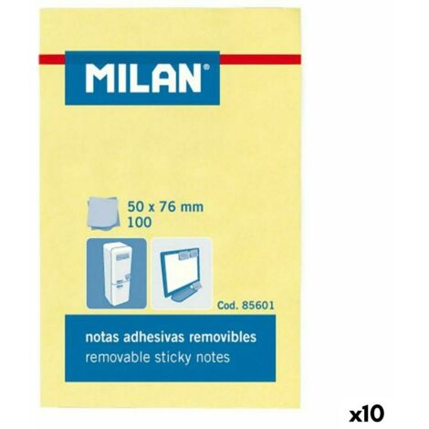 Post-it Milano 50x75mm - 100 pezzi, giallo