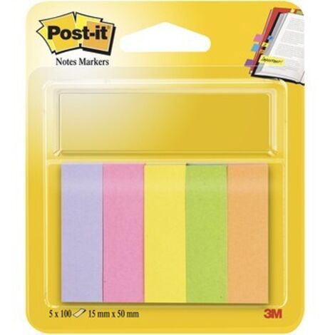 Post-it mininotas adhesivas colores 15x50mm 100 hojasblock