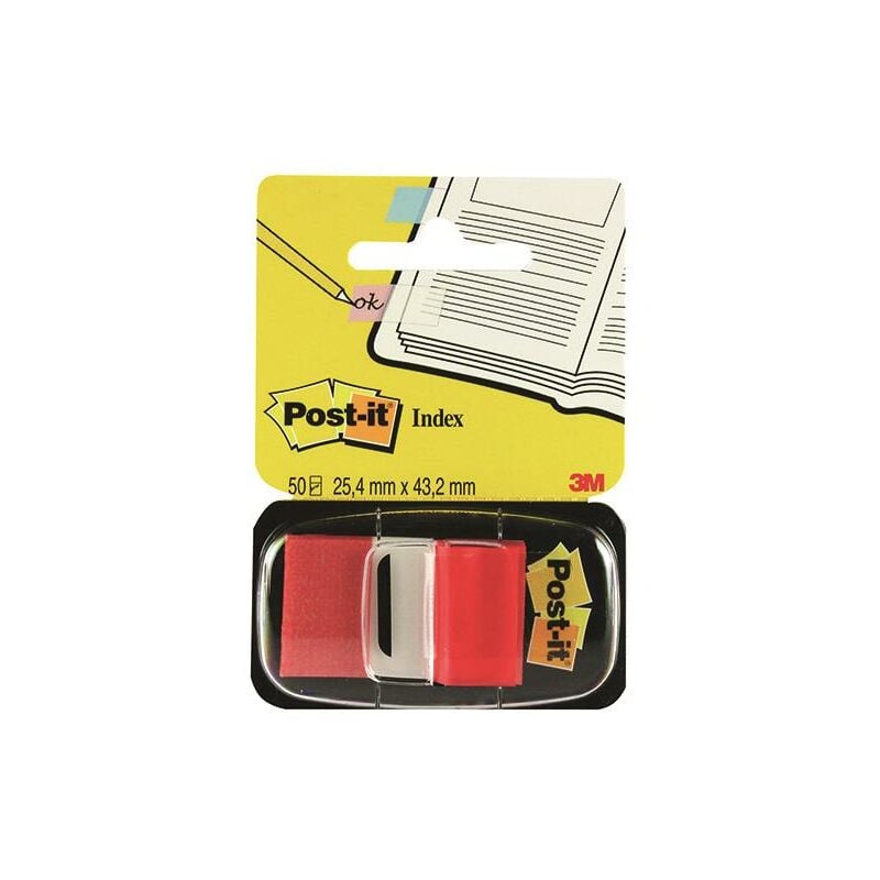 3M Postit Tape Flags Red 680-1 - 3M06260