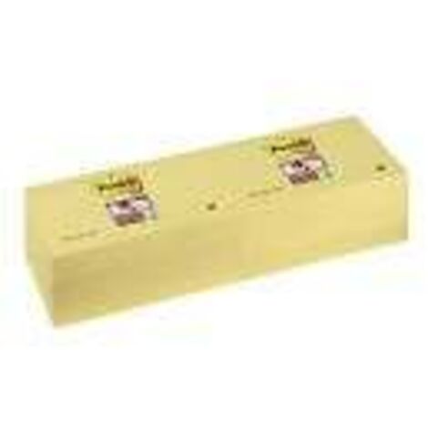 Post-It Super Sticky Notes, 3 in x 5 in, Canary Yellow, 12 Pads/Pack pouch autoadesiva Giallo 90 fogli Autoadesivo