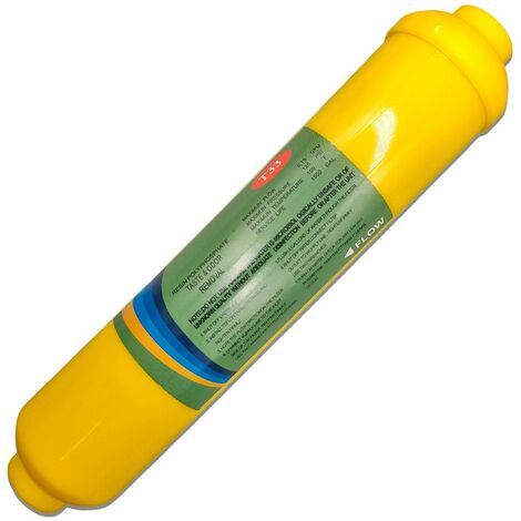 Post-Mineralisierungsfilter für Umkehrosmose  Erhöht den pH-Wert & Verbessert Geschmack und Geruch  1/4" Anschluss