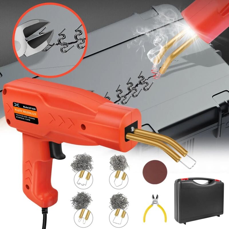 Poste à souder Auto Kit de réparation plastique Soudage +800 agrafes Pare-chocs automobile