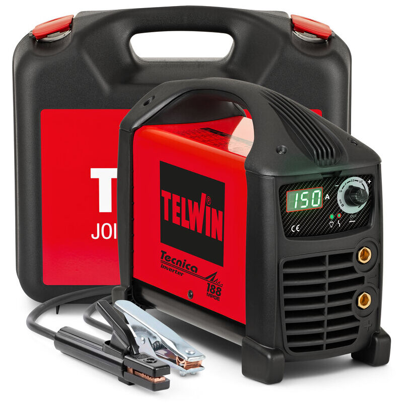Poste à souder Inverter Technica 188 mpge - 230 v - Accessoires + Mallette Telwin 816223