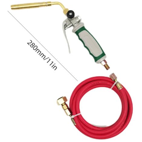 Poste à souder GPL portable détachable, torche de soudage manuelle résistante aux hautes températures avec tuyau en caoutchouc de 1,6 m, équipement de soudage, réchauds de cuisine portables