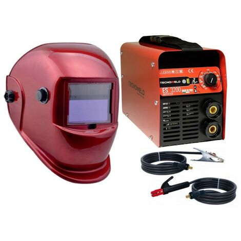 Poste a souder Inverter 130A Tecnoweld + Cagoule RED LCD Automatique
