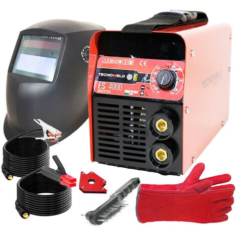 Poste à souder inverter 160A TECNOWELD + Cagoule LCD 9/13 + Aimant + Gants Anti chaleur