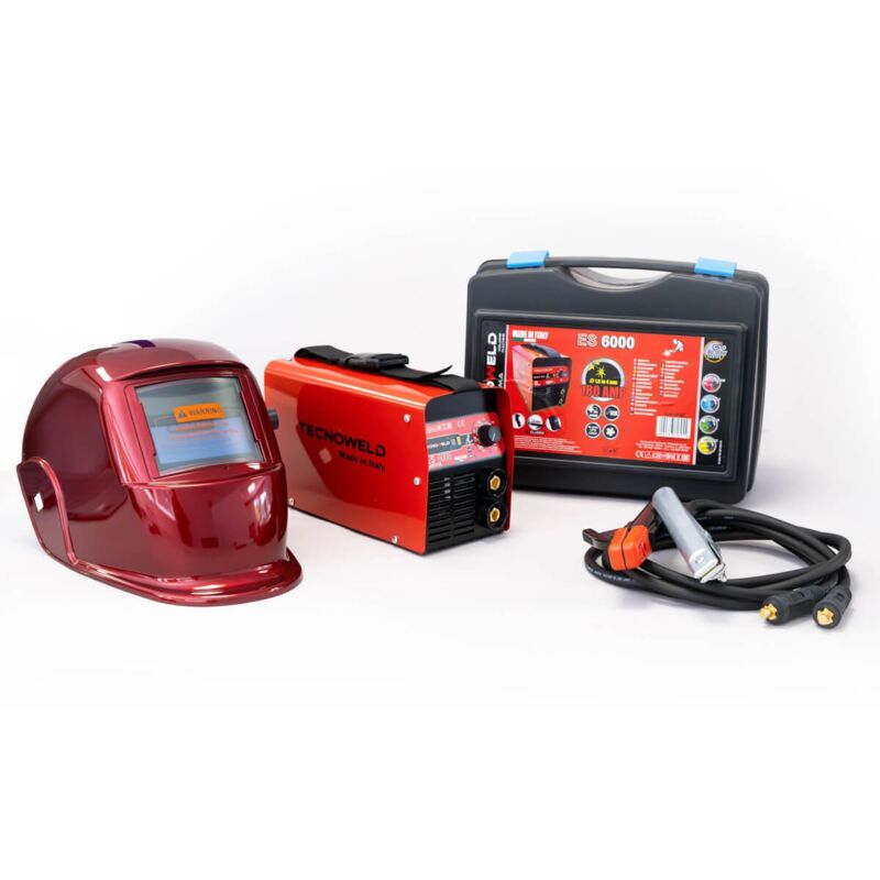 Poste à Souder mma Inverter 180A + Cagoule lcd Automatique 9/13 - Soudure Acier, Inox, Fonte diam 1.6-5 mm Tecnoweld