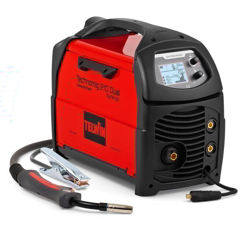 Poste à souder Inverter multi-procédé Technomig 210 Dual Synergic - 230V Telwin 816231