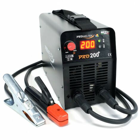 Poste a souder inverter PRO200+ Soudure à l'arc acier-fonte-inox diam 1.6 - 5 mm MMA Professionnel