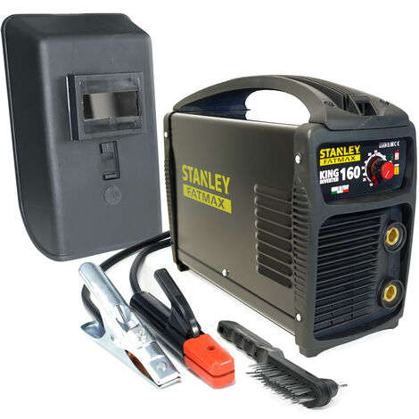 Poste à souder inverter STANLEY FATMAX KING 160 PRO 100% Duty cycle MMA TIG LIFT Electrodes Acier Inox Fonte Basiques 1.6 à 4 mm