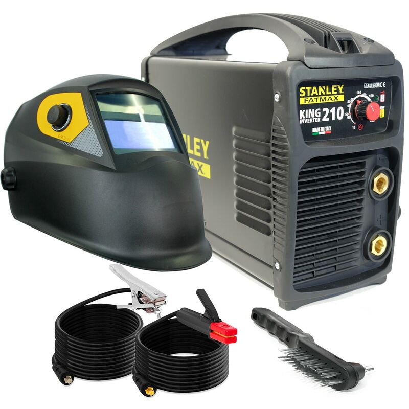 Poste à souder 200 Ampères KING210 mma + tig + Cagoule Stanley Automatique 9/13 Stanley fatmax