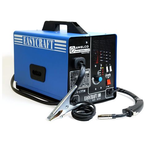 Poste à souder MIG Gaz no Gaz 100A AWELCO Acier Inox Alu Fil fourré Livré Torche mig