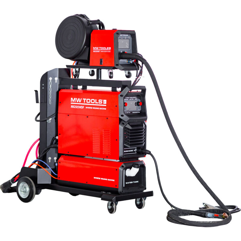 Mw Tools - Poste à souder mig Inverter 500A industriel 400V double pulse avec refroidisseur MIG505WDP