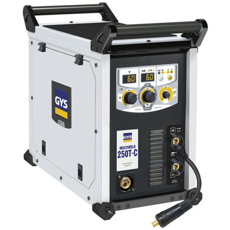 Poste à souder MMA 250A – Soudage MIG/MAG, fil fourré et électrode – Tension 400V, réglage 40-250A – Compact et léger pour atelier et chantier - 250T-C