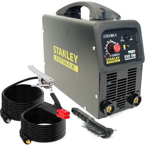 Poste à souder MMA TIG LIFT 160 A STANLEY FATMAX EVO160 Professionnel Soudure Acier Inox Fonte Basiques 1.6 - 4 mm