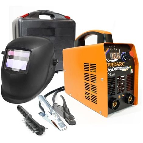 Poste à souder Numérique 160A MMA + Cagoule LCD 9/13, une Mallette et Accessoires