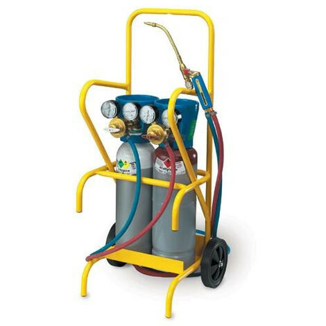 Poste à souder oxyflam petit prodige – Autogène bi-gaz – Léger et compact – Bouteilles Oxygène 500L et Acétylène 400L – Henderson