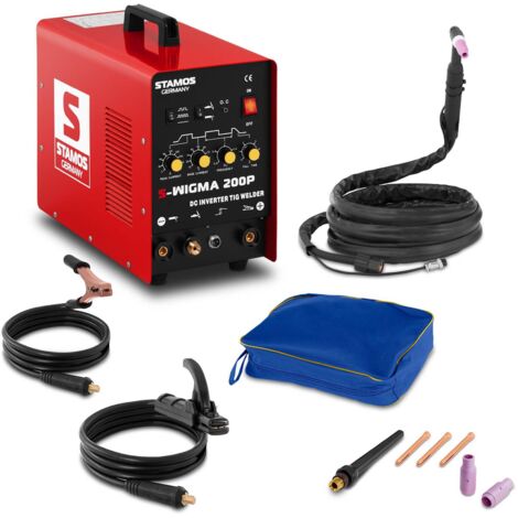 Poste à souder Soudage Pulse Puls Tig Wig Mma Inverter Dc Hf 200A Stamos Welding