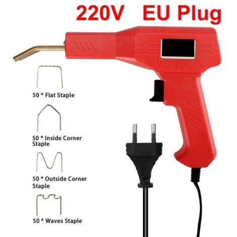 Poste a souder,Agrafeuse à chaud pour soudage, réparation de pare-chocs, Machine à souder plastique pratique, fer à - EU plug[C35]