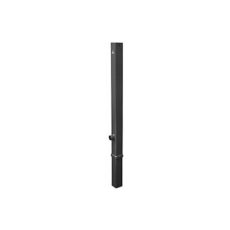 Poste barrera  70 x 70 mm  hierro micáceo  extraíble  sin