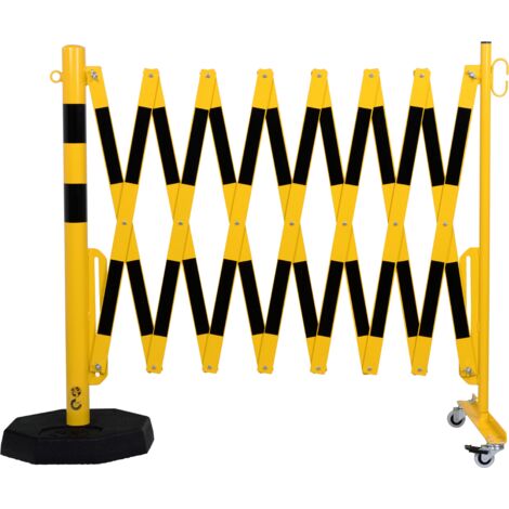 Poste barrera con rejas de pantógrafo  tubo redondo  Ø 60 mm 