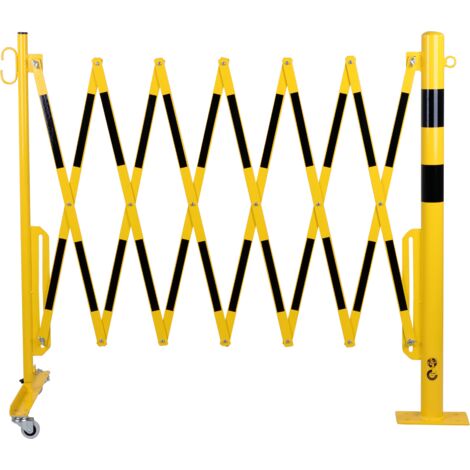 Poste barrera con rejas de pantógrafo  tubo redondo  Ø 60 mm 