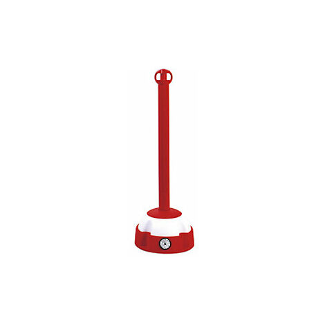 Poste de aviso para interiores y exteriores rojo / blanco