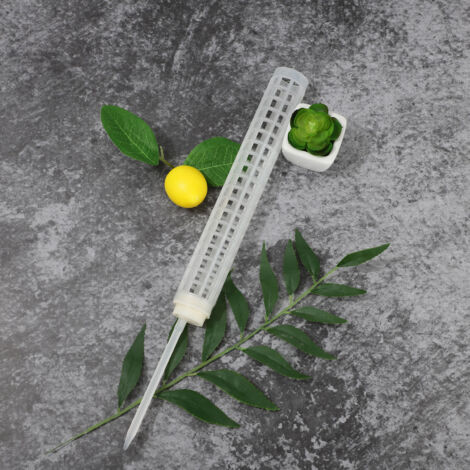 Poste de musgo de PP blanco  Poste de musgo  Poste de soporte para plantas de raíces aéreas  29 × 4 × 4 cm  Proporciona humedad y nutrientes  Plegable y montable