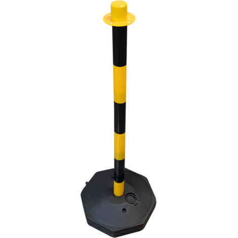 POSTE DE PLÁSTICO PARA CADENA - AMARILLO/NEGRO JBM 53940