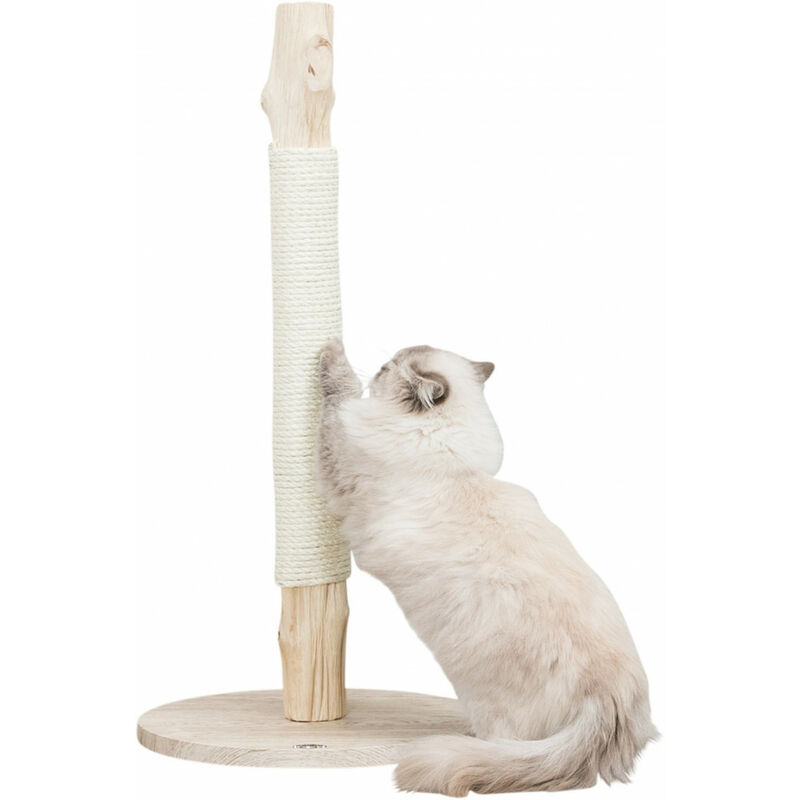

Poste de rascado, madera natural, 93 cm de altura, para gatos.